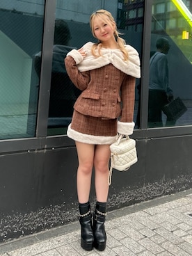 「ROYAL PARTY（ロイヤルパーティー）のアイテム」を使った、ROYALPARTYさん（レディース・155cm）の秋コーディネート