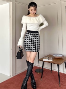 「ROYAL PARTY（ロイヤルパーティー）のアイテム（ニット/セーター）」を使った、ROYALPARTYさん（レディース・158cm）の秋コーディネート