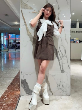 「ROYAL PARTY（ロイヤルパーティー）のアイテム」を使った、ROYALPARTYさん（レディース・155cm）の夏コーディネート