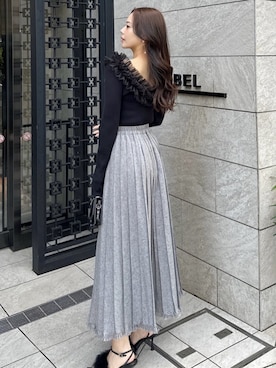 「ROYAL PARTY（ロイヤルパーティー）のアイテム（ニット/セーター）」を使った、ROYALPARTYさん（レディース・161cm）の冬コーディネート