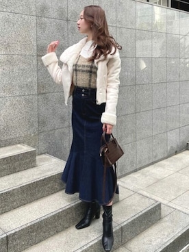 「ROYAL PARTY（ロイヤルパーティー）のアイテム（その他アウター）」を使った、ROYALPARTYさん（レディース・167cm）の秋コーディネート