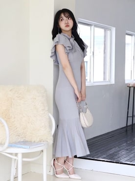 「ROYAL PARTY（ロイヤルパーティー）のアイテム（ショルダーバッグ）」を使った、ROYALPARTYさん（レディース・158cm）の春コーディネート