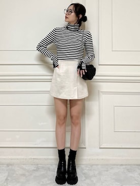 「ROYAL PARTY（ロイヤルパーティー）のアイテム（ニット/セーター）」を使った、ROYALPARTYさん（レディース・161cm）の秋コーディネート