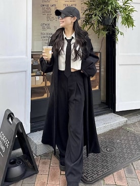 「ROYAL PARTY（ロイヤルパーティー）のアイテム（その他アウター）」を使った、ROYALPARTYさん（レディース・161cm）の冬コーディネート