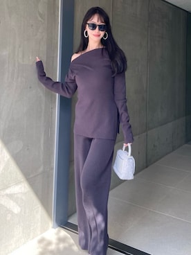 「ROYAL PARTY（ロイヤルパーティー）のアイテム（ニット/セーター）」を使った、ROYALPARTYさん（レディース・167cm）の冬コーディネート