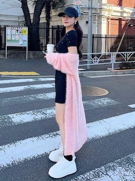 「ラフコーデ」｜「アイテム（セットアップ）」を使った、ROYALPARTYさん（レディース・161cm）の春コーディネート