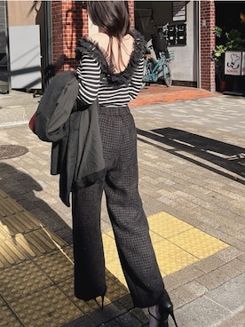 「ROYAL PARTY（ロイヤルパーティー）のアイテム（ニット/セーター）」を使った、ROYALPARTYさん（レディース・167cm）の冬コーディネート