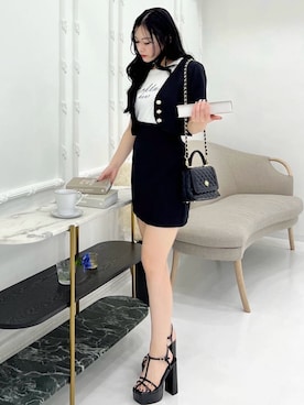 「ROYAL PARTY（ロイヤルパーティー）のアイテム（その他アウター）」を使った、ROYALPARTYさん（レディース・161cm）の春コーディネート