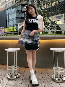 「ROYAL PARTY（ロイヤルパーティー）のアイテム」を使った、ROYALPARTYさん（レディース・157cm）の夏コーディネート