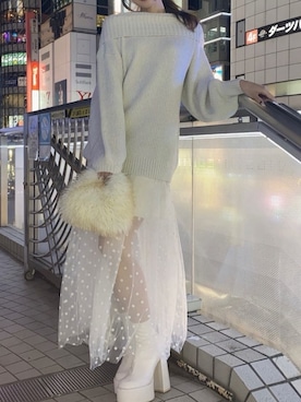 「ROYAL PARTY（ロイヤルパーティー）のアイテム（ニット/セーター）」を使った、ROYALPARTYさん（レディース・160cm）の秋コーディネート