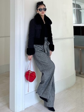 「ROYAL PARTY（ロイヤルパーティー）のアイテム（その他アウター）」を使った、ROYALPARTYさん（レディース・161cm）の秋コーディネート