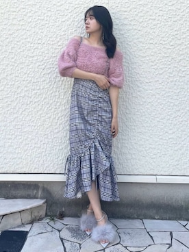 「ROYAL PARTY（ロイヤルパーティー）のアイテム（ニット/セーター）」を使った、ROYALPARTYさん（レディース・158cm）の秋コーディネート