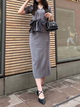 「ROYAL PARTY（ロイヤルパーティー）のアイテム（ニット/セーター）」を使った、ROYALPARTYさん（レディース・164cm）の秋コーディネート