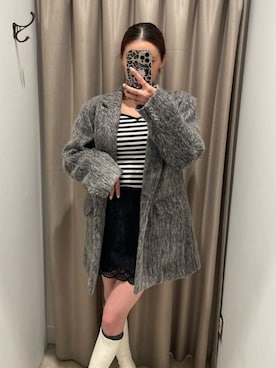 「ROYAL PARTY（ロイヤルパーティー）のアイテム（その他アウター）」を使った、ROYALPARTYさん（レディース・163cm）の冬コーディネート