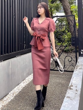 「ROYAL PARTY（ロイヤルパーティー）のアイテム（ニット/セーター）」を使った、ROYALPARTYさん（レディース・158cm）の秋コーディネート