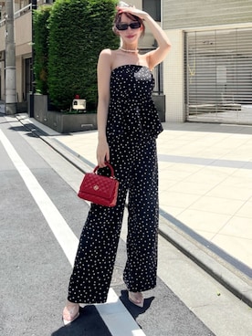 「ぺプラムトップス」｜「アイテム（その他シューズ）」を使った、ROYALPARTYさん（レディース・167cm）の夏コーディネート