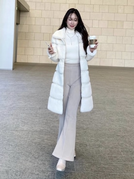 「ROYAL PARTY（ロイヤルパーティー）のアイテム（その他アウター）」を使った、ROYALPARTYさん（レディース・167cm）の冬コーディネート