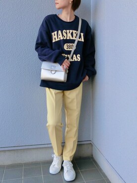 「PAGEBOY（ページボーイ）のハクミニショルダーBAG（ショルダーバッグ）」を使った、ちぃさん（レディース・150cm）の春コーディネート