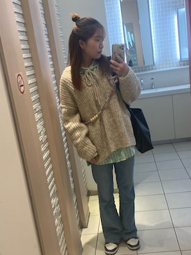 「SOMETHING（サムシング）のアイテム」を使った、ゆづさん（レディース・160cm）の春コーディネート