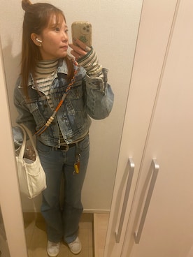 「SOMETHING（サムシング）のアイテム」を使った、ゆづさん（レディース・160cm）の春コーディネート