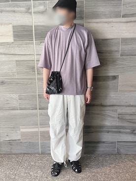 「ARMY TWILL（アーミーツイル）のアイテム（パンツ）」を使った、Piさん（メンズ・178cm）の夏コーディネート