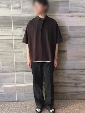 「adidas（アディダス）のアディカラー デニム ファイヤーバードパンツ / アディダスオリジナルス adidas Originals（デニムパンツ）」を使った、Piさん（メンズ・179cm・40代）の夏コーディネート