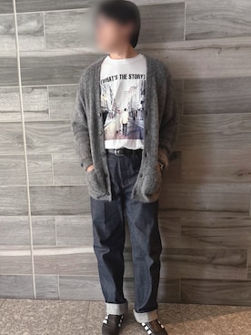 「アイテム（デニムパンツ）」を使った、Piさん（メンズ・179cm・40代）の冬コーディネート