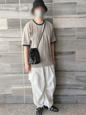 「ARMY TWILL（アーミーツイル）のアイテム（パンツ）」を使った、Piさん（メンズ・178cm）の夏コーディネート
