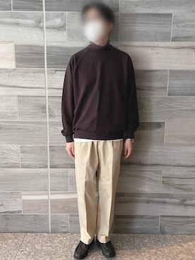 AURALEEのスウェット（ブラウン系）を使った人気ファッション