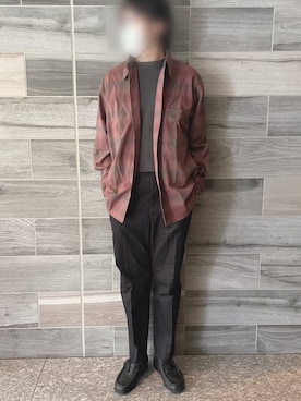 「le（ル）のアイテム（パンツ）」を使った、Piさん（メンズ・178cm）の秋コーディネート