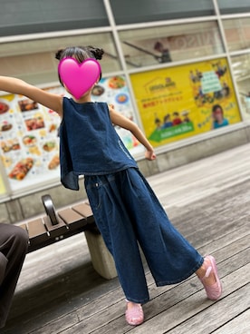 「アイテム（サンダル）」を使った、ほっぺちゃんさん（キッズ・110cm）の夏コーディネート