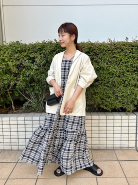 「kastane_ootd」｜「アイテム（ジャケット/アウター）」を使った、えぐっちょさん（レディース・155cm）の春コーディネート