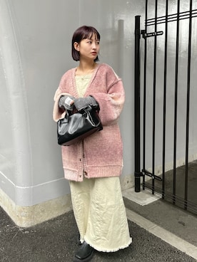 「Kastane」｜「アイテム（ジャンパースカート）」を使った、えぐっちょさん（レディース・155cm）の秋コーディネート