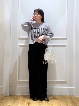 「e/rm（イーアールエム）のアイテム（パンツ）」を使った、mahoさん（レディース・162cm）の秋コーディネート