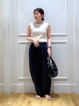 「アイテム（スウェットパンツ）」を使った、mahoさん（レディース・162cm・20代）の夏コーディネート