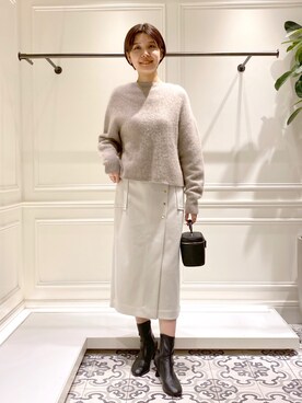 WEB限定】7GCNラクーンコンボートネックニット 910536を使った人気