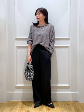 「LE VERNIS（ル・ベルニ）のアイテム」を使った、mahoさん（レディース・162cm）の秋コーディネート