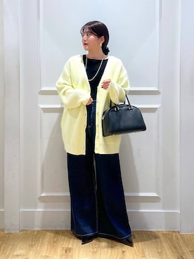 「e/rm（イーアールエム）のアイテム（トップス）」を使った、mahoさん（レディース・162cm）の冬コーディネート