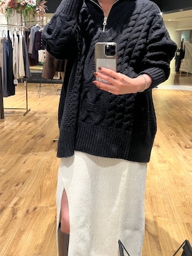 「アイテム（セットアップ）」を使った、mahoさん（レディース・162cm・20代）の秋コーディネート