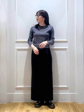 「A part by（アパートバイ）のアイテム（シューズ）」を使った、mahoさん（レディース・162cm）の秋コーディネート