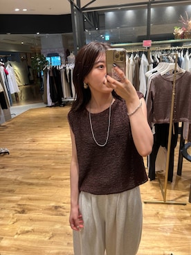 「A part by（アパートバイ）のアイテム（スウェットパンツ）」を使った、mahoさん（レディース・162cm）の夏コーディネート