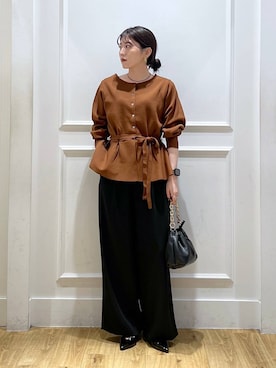 「A part by（アパートバイ）のアイテム（パンプス）」を使った、mahoさん（レディース・162cm）の秋コーディネート