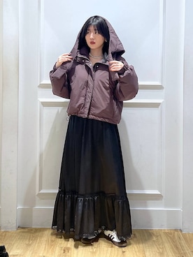 「アイテム（ブルゾン）」を使った、mahoさん（レディース・162cm・20代）の秋コーディネート