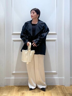 「アイテム（トレンチコート）」を使った、mahoさん（レディース・162cm・20代）の冬コーディネート