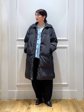 「アイテム（ダウンジャケット/コート）」を使った、mahoさん（レディース・162cm・20代）の冬コーディネート