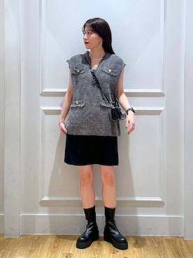 「e/rm（イーアールエム）のアイテム」を使った、mahoさん（レディース・162cm）の秋コーディネート