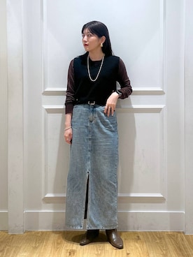 「e/rm（イーアールエム）のアイテム」を使った、mahoさん（レディース・162cm）の冬コーディネート