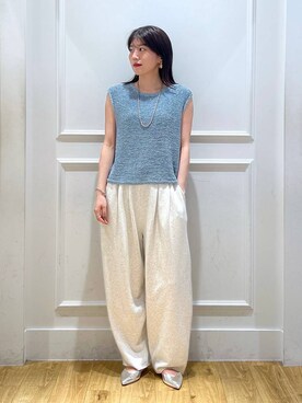 「A part by（アパートバイ）のアイテム（スウェットパンツ）」を使った、mahoさん（レディース・162cm）の夏コーディネート