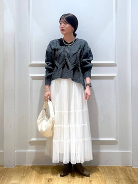 「apart by lowrys」｜mahoさん（レディース・162cm）の秋コーディネート