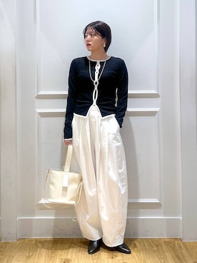 「e/rm（イーアールエム）のアイテム（トップス）」を使った、mahoさん（レディース・162cm）の冬コーディネート